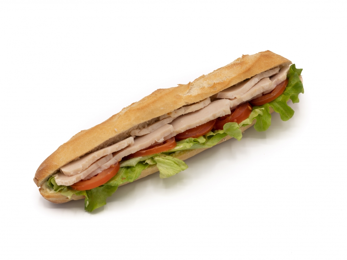 Sandwich au poulet sauté aux legumes